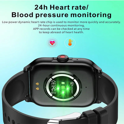 2025 New QX5 Smart Watch Heart Rate Monitor Music Control Sports Waterproof Smart Watch for Men Women Smartwatch