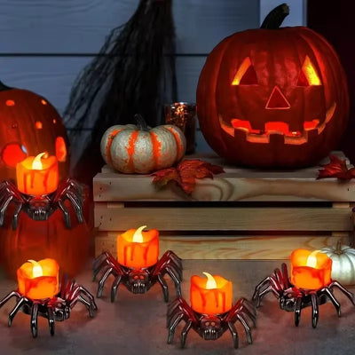 Halloween Decoration Pumpkin Lantern Decoration Party Decoration Spider Night Lantern Ghost House Horror Atmosphere Decoration
