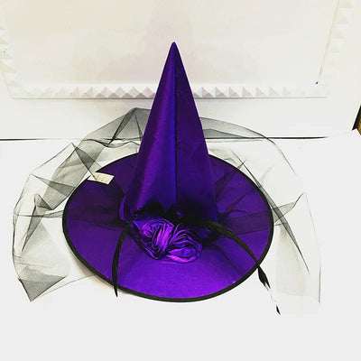 Holiday Party Supplies Halloween Witch Hats Makeup Costumes Props Halloween Decorations for Home День Рождения Декор Witch Hat