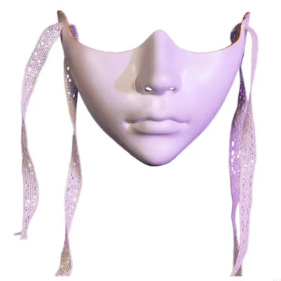 Masquerade Mask Beauty Mask Mechanical Half Face Mask Party Mask Halloween Cosplay Mask for Women Men Aesthetics Mask