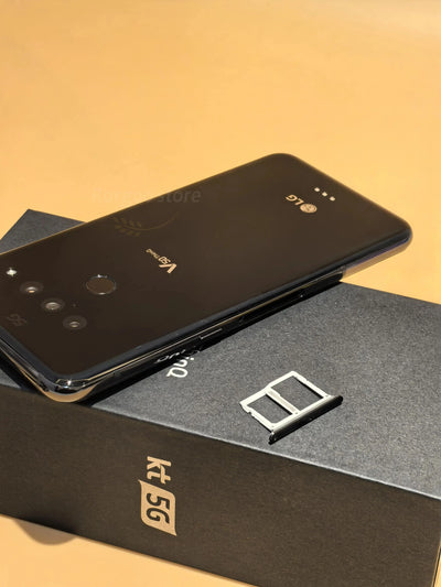 LG V50 ThinQ 4G LTE 5G Cell Phone 6.4' 6GB +128GB ROM Dual Front Triple FingerprRear Camera Unlocked Original Mobile Phone