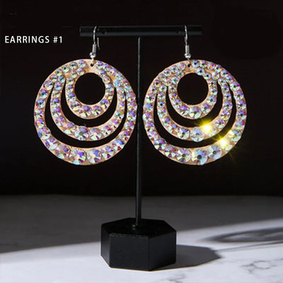 Belly Dance Necklace Rhinestone Female Adult High-End Stage Profession Performance Competition Accessories Dance Jewellery