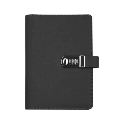 Hot Trending Smart Notebook With Power Bank Agenda Powerbank Notebook Pu Leather Wireless Charging With Password Lock With Usb