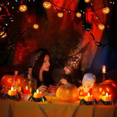 Halloween Decoration Pumpkin Lantern Decoration Party Decoration Spider Night Lantern Ghost House Horror Atmosphere Decoration