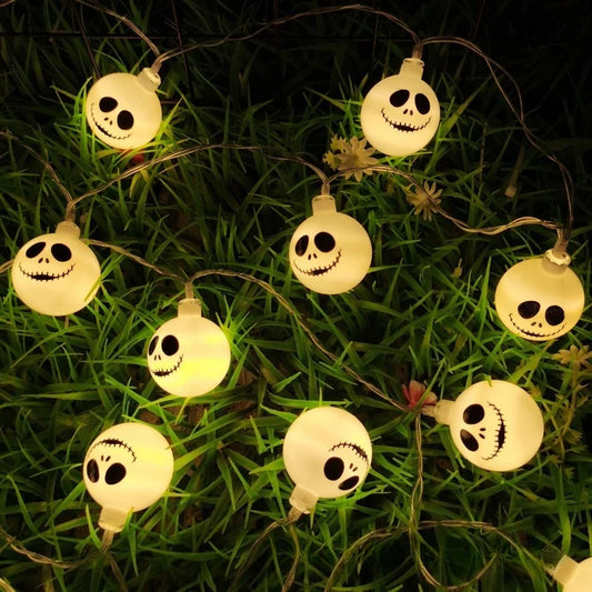 2025 Halloween Day Decoration Ghost String Lights LED Spooky Specter Fairy Lights Ghosts Battery Operated Party Indoor Decor