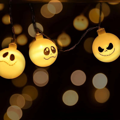 2025 Halloween Day Decoration Ghost String Lights LED Spooky Specter Fairy Lights Ghosts Battery Operated Party Indoor Decor