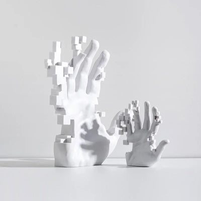 Home Living Room Decorations Abstract Art Palm Modern Luxury Table Hand Sculpture House Accessories Aesthetic Figurines Decor