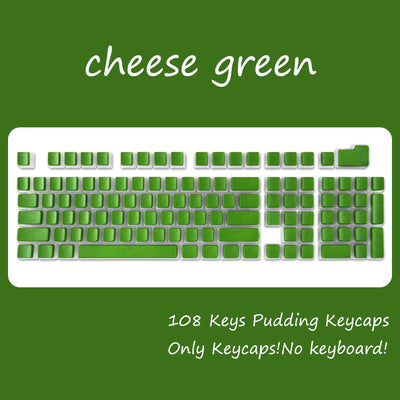 OEM Profile PBT Keycaps 108 Keys Pudding Keycap For Cherry MX Switch Mechanical Keyboard RGB Gamer backlit Key Caps Custom DIY