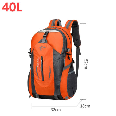 40L 840D Portable Waterpr Backpack Folding Mountaineering Bag Ultralight Outdoor Climbing Cycling Travel Knapsack Hiking Daypack