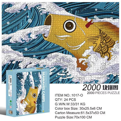 2000 Pieces Jigsaw Puzzle Various Landscape Patterns Jigsaw Puzzle Educational Toy for Kids Children 's Games Christmas Gift