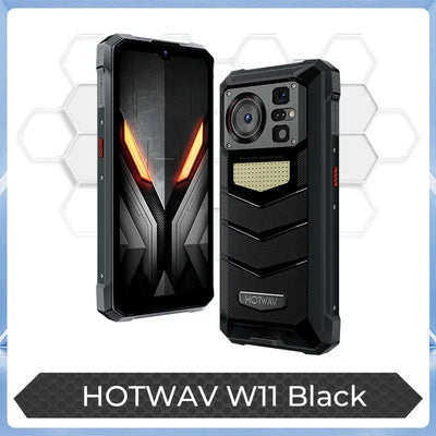 HOTWAV W11 Rugged Phone 6.6'' FHD+ Android 13 12GB(6+6) RAM+256GB ROM 20800mAh Smartphone  24MP Camera Night Vision Mobile Phone