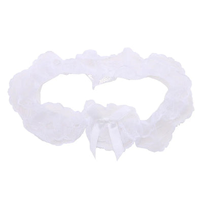 Women Sexy Bow Lace Choker Necklaces Torques Collar Floral Bowknot Wedding Party Cosplay Lolita Fashion Girls Elastic Neck Ring