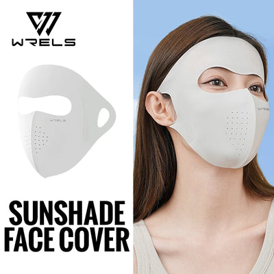 WRELS Ice Silk Sunscreen Mask Breathable UV Protection Mask Lightweight Cycling Face Mask Anti-UV 400 Facemask For Men Women