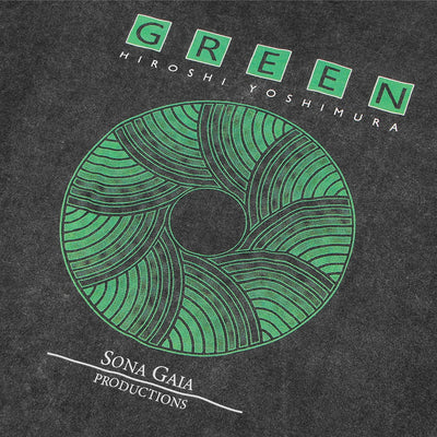 Hiroshi Yoshimura Green T-Shirt Inoyama Land Brian Eno Washed Loose Drop Shoulder Retro Men's Short Sleeve Oversize Cotton Shirt