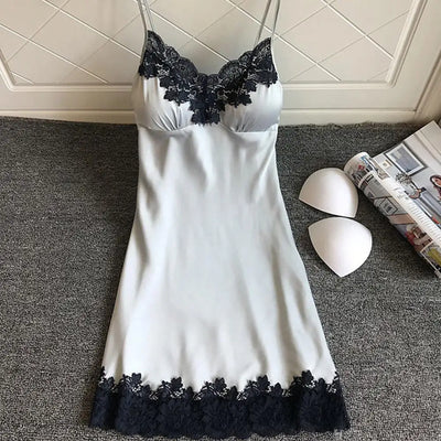 Women Nightie Great Patchwork Women Nightie All Match Pajamas  Sexy Women Nightie for Home