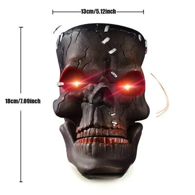 1PC Halloween Hanging Animated Decorations Talking Shaking Scary Clown with Chain Voice Control Outdoor Yard Haunted House Prop