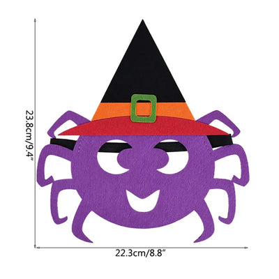 Halloween Pumpkin Ghost DIY Mask Children's Ghost Festival Party Makeup Dance Props Halloween Decoration Supplies Felt Eye Mask