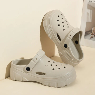 Lightweight Clogs Women Platform Sandals Simple Breathable Women Slippers Wrapped Beach Shoes For Summer Women Shoes