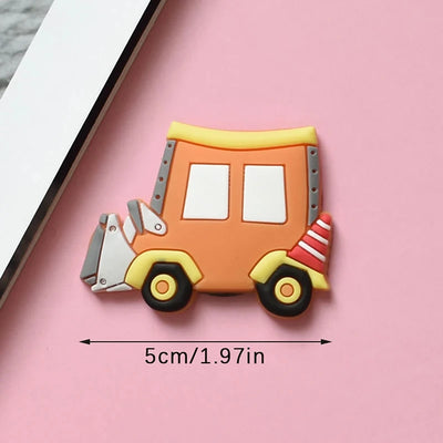 6Pcs Creative Cartoon Car Fridge Magnets For Kids Small Size Magnetic Fridge Magnet Transportation Magnets