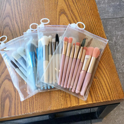 8PCS Macaron Makeup Brushes Set Eye Shadow Foundation Women Cosmetic Brush DIY Blush Powder Blending Beauty Soft Make Up Tools