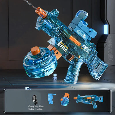 Water Guns Electric For Adults Powerful Squirt Automatic Water Suction Water Blasters Summer Outdoor Beach Toy For Kids Gift
