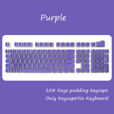 OEM Profile PBT Keycaps 108 Keys Pudding Keycap For Cherry MX Switch Mechanical Keyboard RGB Gamer backlit Key Caps Custom DIY