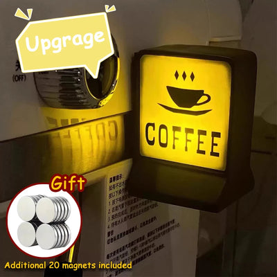 Coffee Shop Magnetic Fridge Stickers Creative Convenience Store Light Signs Home Decorative Ornaments 711 Luminous Light Boxes