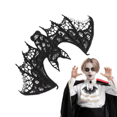 Realistic Bat Halloween Festival Decoration Lace Bat Pendant Multi-purpose Halloween Decoration for DIY Clothing Home Decoration