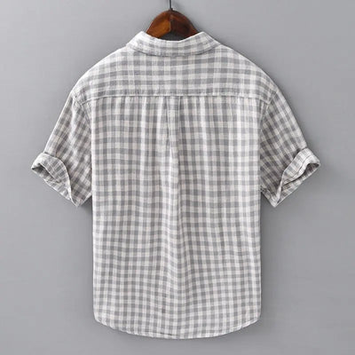 Shirt Short-sleeved Men's Summer 2025 New Trendy Brand Top Casual Lapel Youth High-end Feeling