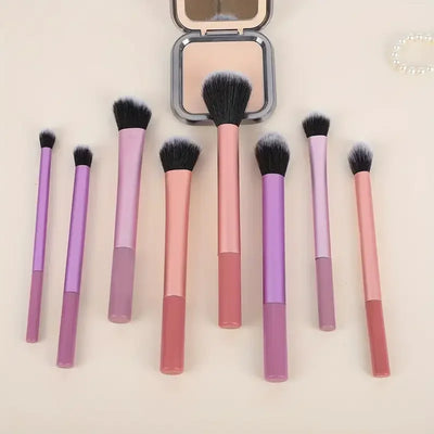 8 professional makeup brushes set, full set of powder brushes, concealer, eye shadow, powder blusher brush, soft makeup brush