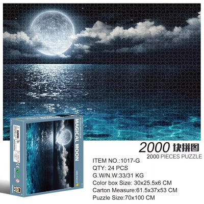 2000 Pieces Jigsaw Puzzle Various Landscape Patterns Jigsaw Puzzle Educational Toy for Kids Children 's Games Christmas Gift