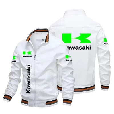 2024 Men's Jacket Motorcycle Jacket Casual Windproof Jacket Racing Jacket Plus Size Kawasaki Sports Shirt Tops