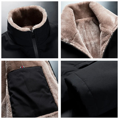 Men Winter Windproof Warm Thick Fleece Jacket Men Fashion Casual Coat Men Autumn Brand Outwear Outdoor Classic Jacket Men
