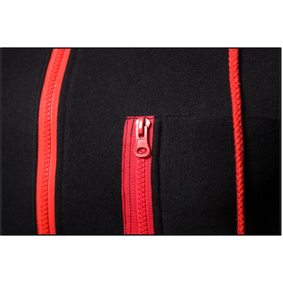 Mens Hooded Jacket Casual Motorcycle Jacket Outdoor Zip Warm Jacket