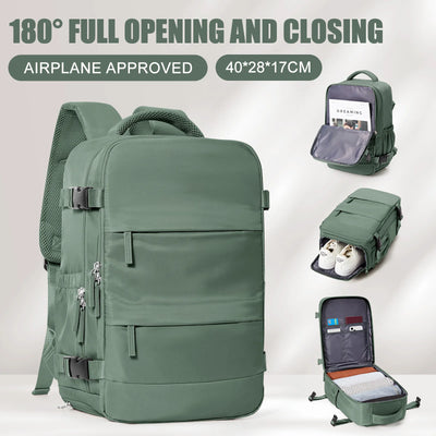 Women Men Hand Luggage Backpack Business Laptop Bag College Travel Backpack Waterproof Carry on Cabin Backpack School Backpack