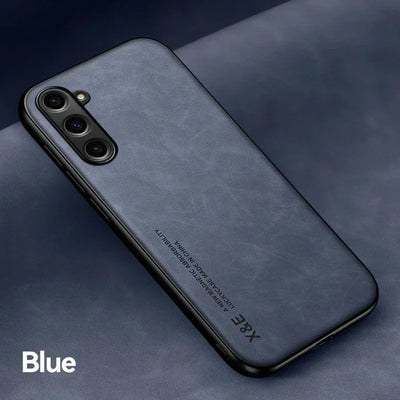 Case For Samsung S25 S24 S23 Ultra FE Luxury Protective Cover Magnetic Car Holder Phone Coque Fundas Capa