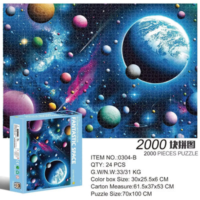 2000 Pieces Jigsaw Puzzle Various Landscape Patterns Jigsaw Puzzle Educational Toy for Kids Children 's Games Christmas Gift