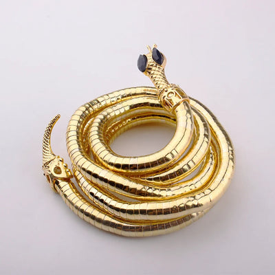 Snake Bone Chain Snake Shape Necklace Fashion Punk Jewelry Accessories Women Men Twistable Wrap Necklace Collar Bendable
