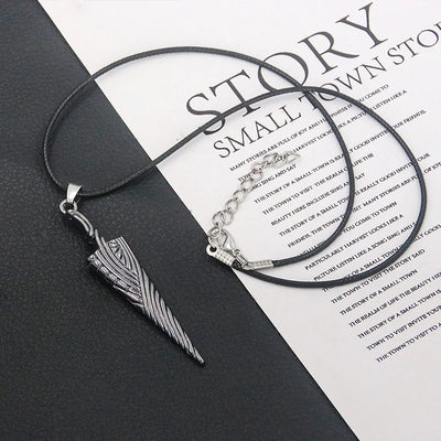 Game Hollow Knight Bone Nail Logo Necklace Jewelry Gift For Women Men Game Fans Alloy Metal Trinket Wholesale
