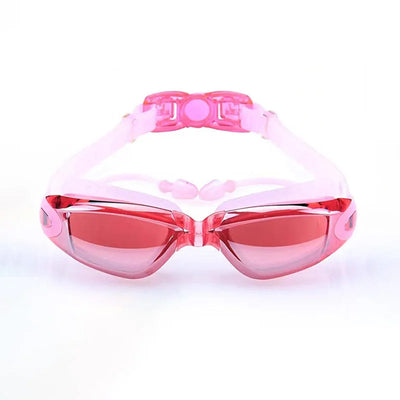 Swimming Goggles Men Women Swim Glasses with Earplug Professional Silicone Pool Diving Eyewear Waterproof Anti-fog UV Protection