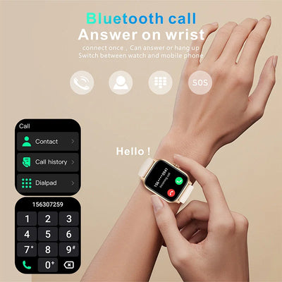 2025 New QX5 Smart Watch Heart Rate Monitor Music Control Sports Waterproof Smart Watch for Men Women Smartwatch