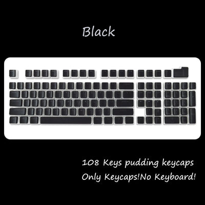 OEM Profile PBT Keycaps 108 Keys Pudding Keycap For Cherry MX Switch Mechanical Keyboard RGB Gamer backlit Key Caps Custom DIY