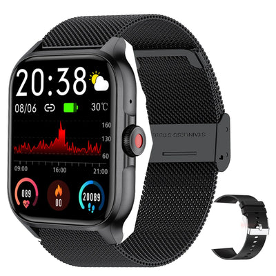 2025 New QX5 Smart Watch Heart Rate Monitor Music Control Sports Waterproof Smart Watch for Men Women Smartwatch