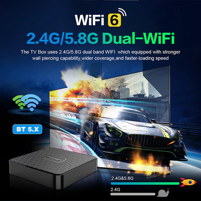 Smart TV box Factory Directly Android14 RK3518 Mortal T1 MINI Voice remote WiFi6 4K@60fps WiFi6 Blueooth 2GB16GB Streaming