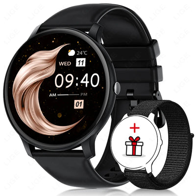 LIGE Smart Watch Women Men Bluetooth Call Sports Fitness Watches Heart Rate Health Monitor Smartwatch Ladies For Android iOS New