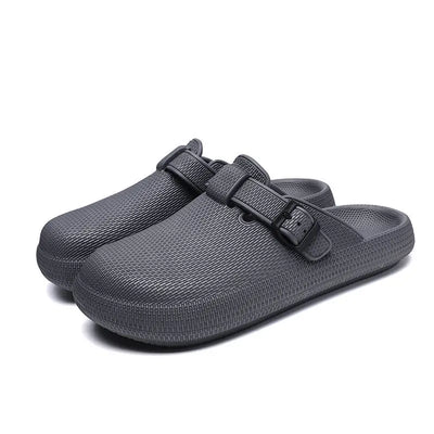 Kidmi Fashion Men Clogs Slippers Men Garden Shoes Summer Nonslip Beach Slippers Men EVA Flat Sandals Casual Waterproof Men Shoes