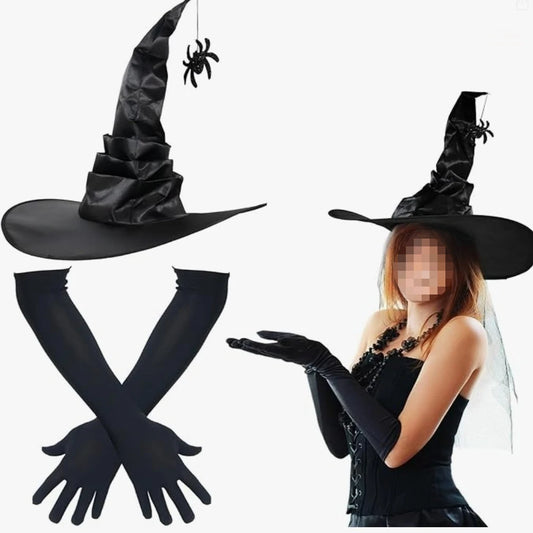 Holiday Party Supplies Halloween Witch Hats Makeup Costumes Props Halloween Decorations for Home День Рождения Декор Witch Hat