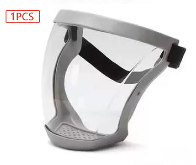 Work Protection Mask Full Face Shield Reusable Home Kitchen Splash Protection Mask Anti-fog Windproof Dustproof Mask With Filter