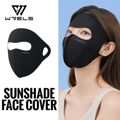 WRELS Ice Silk Sunscreen Mask Breathable UV Protection Mask Lightweight Cycling Face Mask Anti-UV 400 Facemask For Men Women
