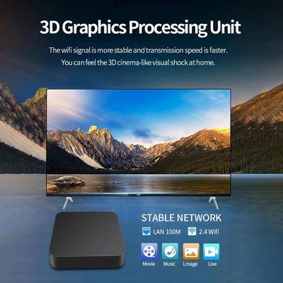 Brasil Conversor de TV Inteligente Digital Smart TV Box 4K 5G Android Dual WiFi Media Player Set Top Box Smart TV Box